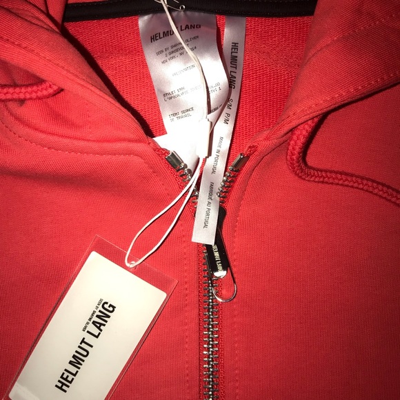 HELMUT LANG RED CAMPAIGN ZIP HOODIE
*SOLD OUT* S/M - Picture 4 of 6